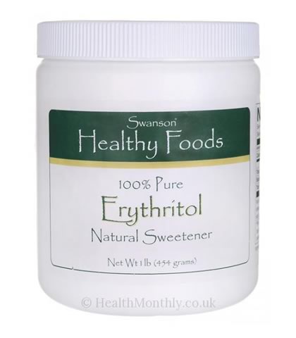 100% Pure Erythritol, Swanson (454g) - Click Image to Close