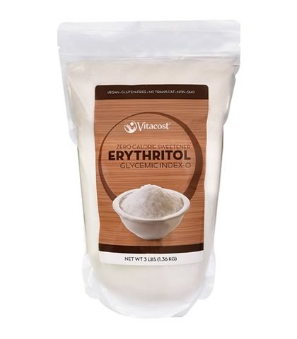 Erythritol Sweetener, Vitacost (1360g) - Click Image to Close